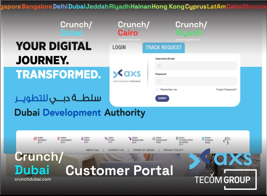 Explore how the smart services portal AXS from leading corporation TECOM Group Dubai streamlines daily business processes, from license applications and renewals to payments.