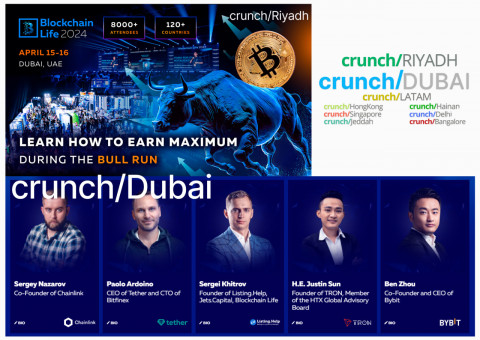Blockchain Life 2024 and crunch/Dubai official partner